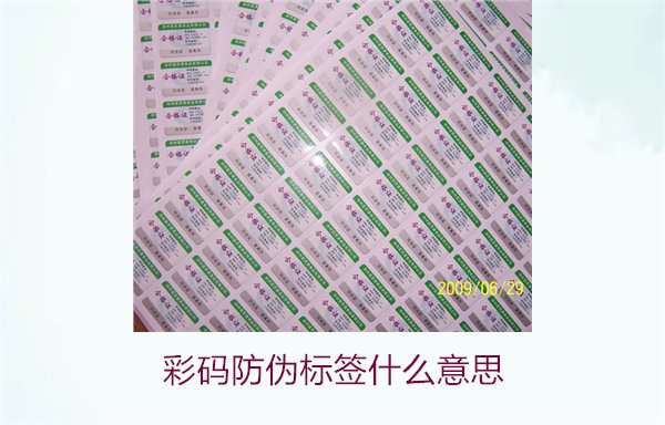 彩码防伪标签什么意思？解析彩码标签的防伪原理与应用(图1)
